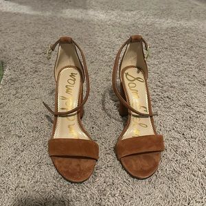 Sam Edelman Yardo, Rust Suede Heels - Size 7 1/2